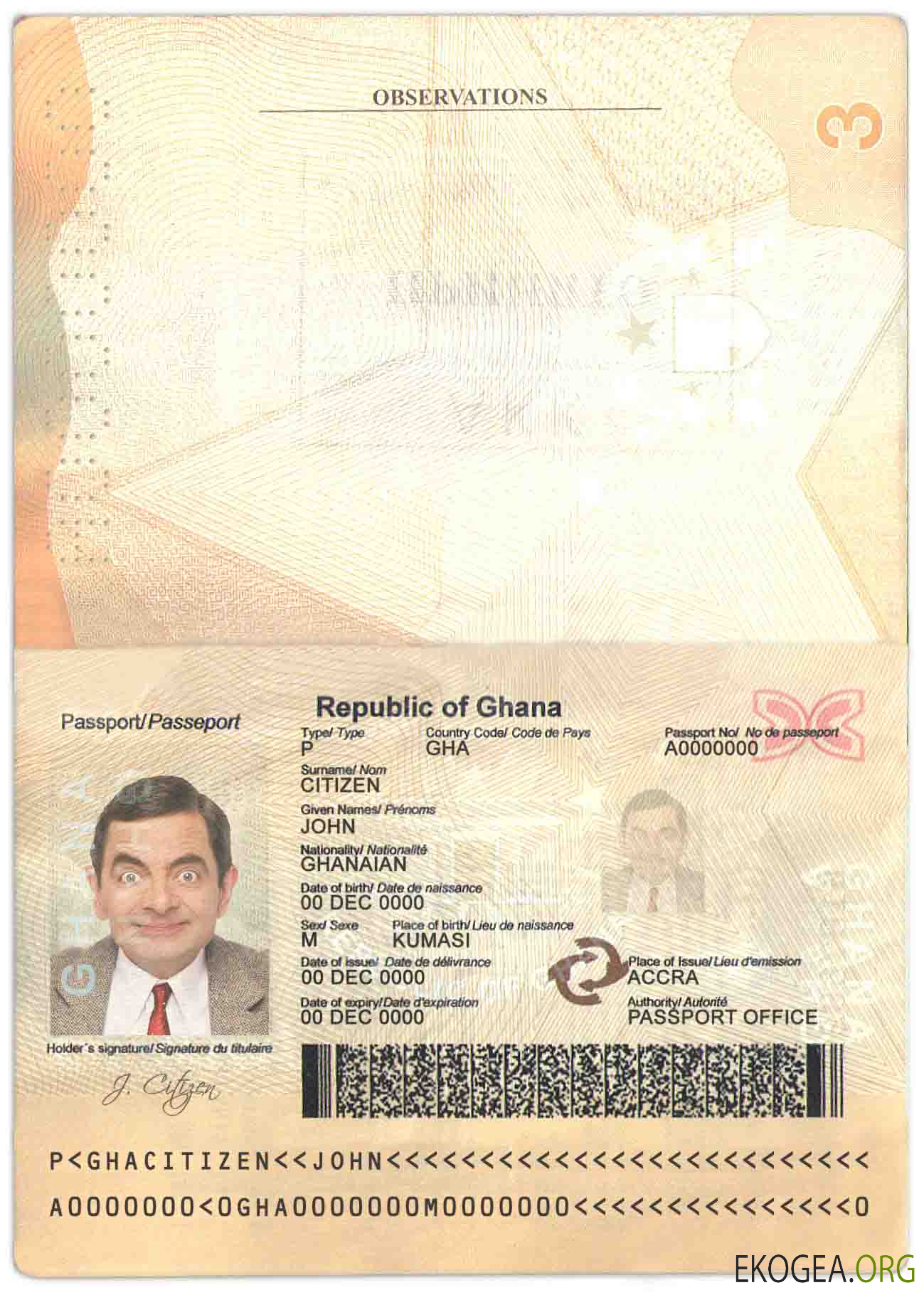 Passeport ghanéen